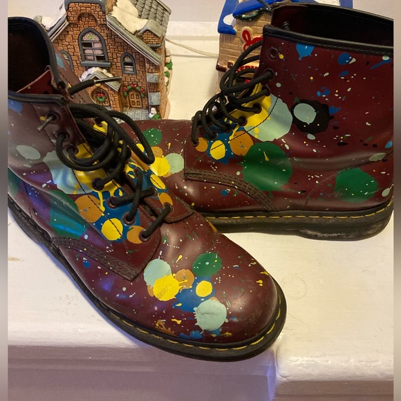 Dr. Martens Shoes Paint Splatter Doc Martens Poshmark